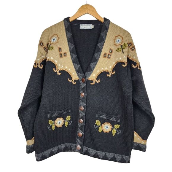 Xpression by deesons Vintage Cardigan Button Front Sweater Size EU 40 (US L) - Picture 3 of 16